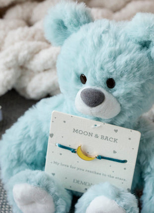 Demdaco Moon and Back Blue Bear - 8in