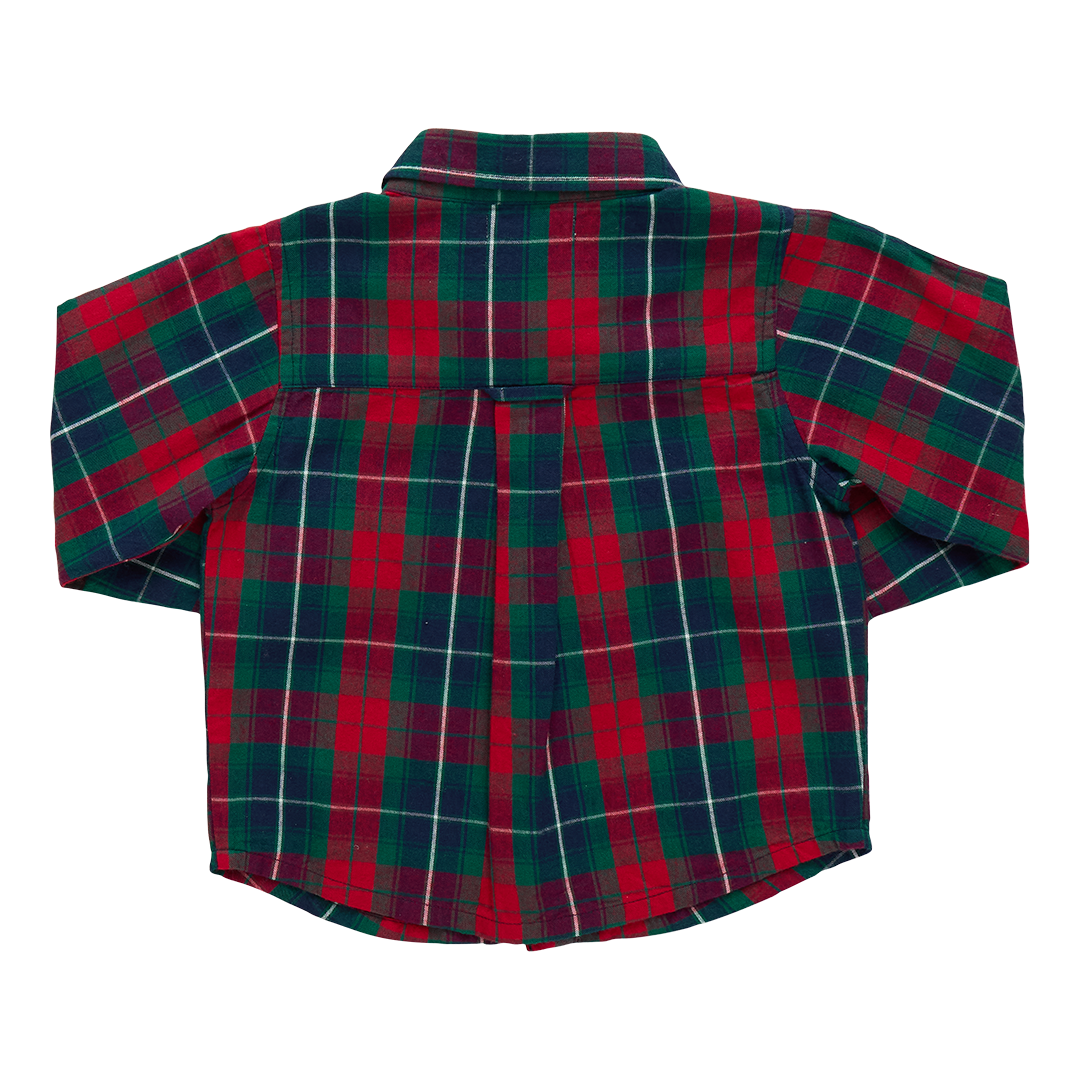 Pink Chicken Jack Shirt - Red Tartan Back