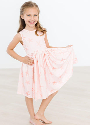 Model Wearing Mila & Rose Starfish Tank Twirl Dress