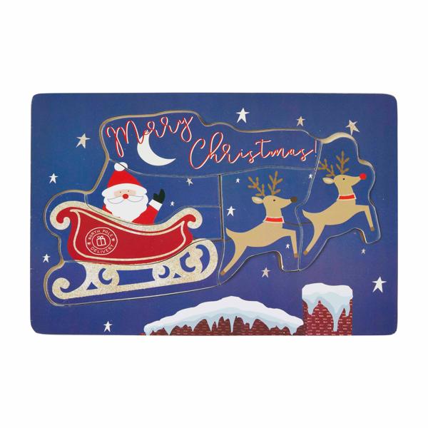 Mudpie Merry Christmas Wood Puzzle