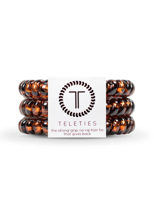 Teleties Spiral Hair Coils | Small | Tortoise Hair Ties