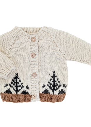 Huggalugs Forest Natural Cardigan Sweater