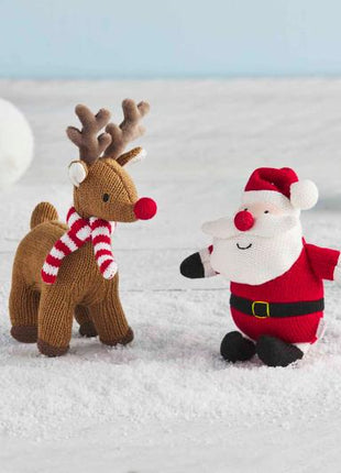 Demdaco Santa  & Reindeer Rattles