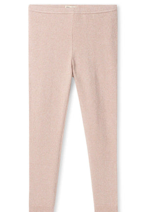 Gold Shimmer Cable Knit Legging